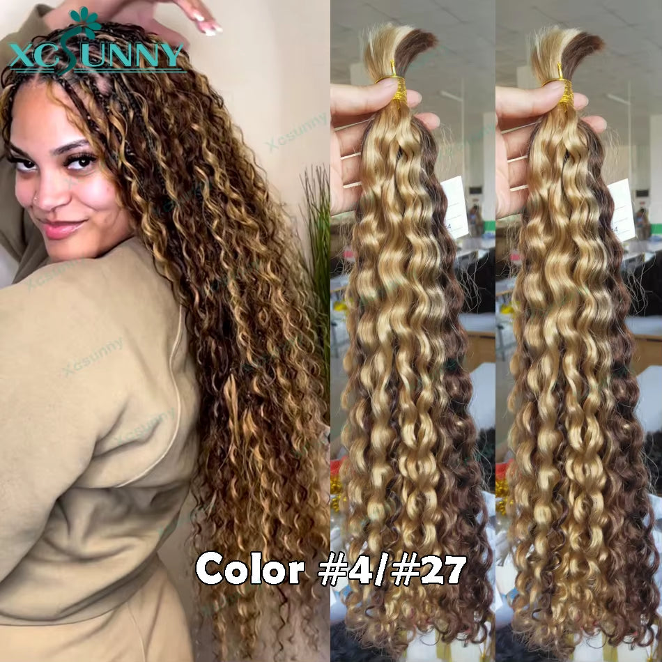 Silky Salt Loose Deep Wave Bulk Braiding Hair