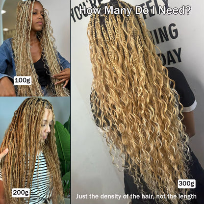 Silky Salt Water Wave Bulk Braiding Hair