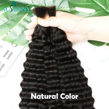 Silky Salt Loose Deep Wave Bulk Braiding Hair