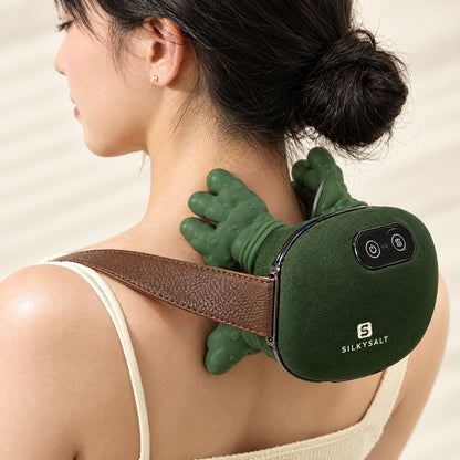 Hand-like kneading nodes resting on the neck and shoulders