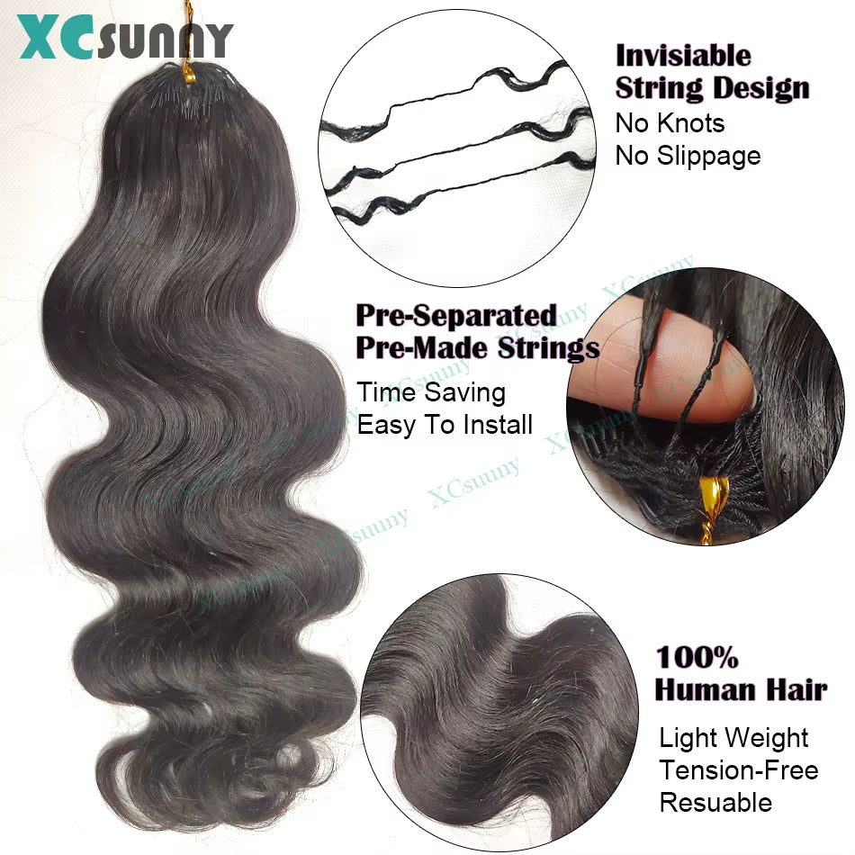 Silky Salt Body Wave Pre-Separated Crochet Hair