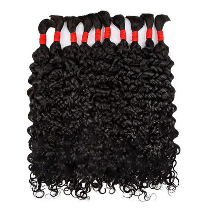 Silky Salt Water Wave Bulk Braiding Hair