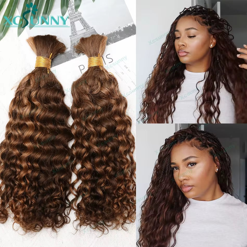Silky Salt Loose Deep Wave Bulk Braiding Hair