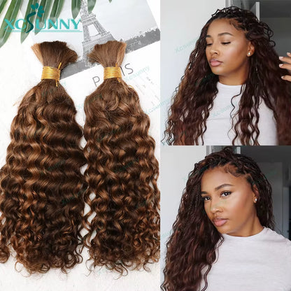 Silky Salt Loose Deep Wave Bulk Braiding Hair