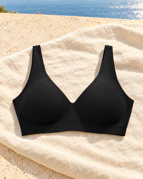 CloudLift Seamless Wireless Bra in Black