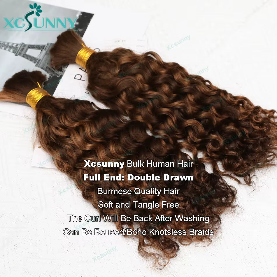 Silky Salt Loose Deep Wave Bulk Braiding Hair