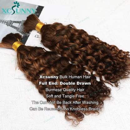 Silky Salt Loose Deep Wave Bulk Braiding Hair