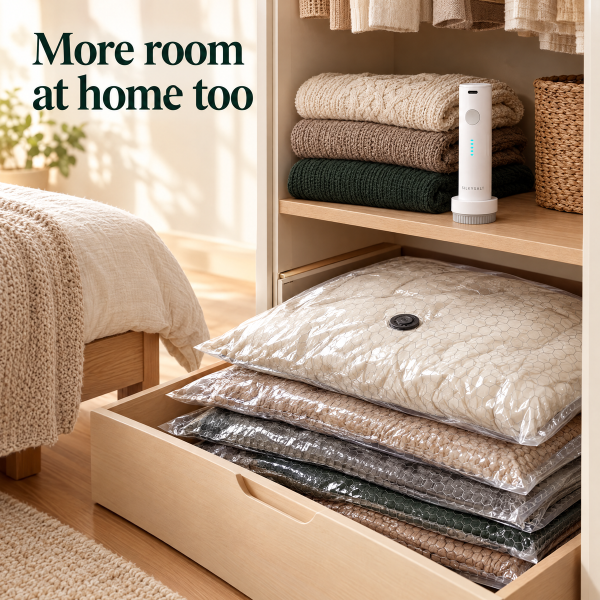 More room at home too