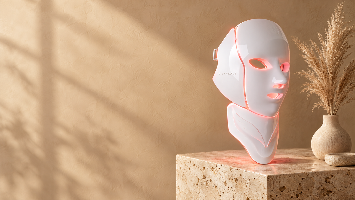 SILKYSALT LED face and neck mask